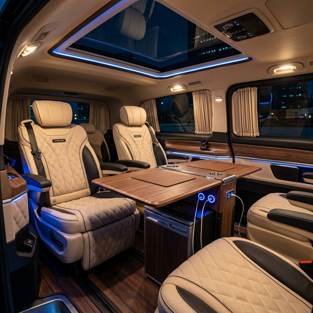 Mercedes Vito VIP İç Mekan Detay